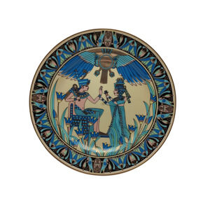 F.M. & Co Egypt King Tut's Thorne Porcelain Plate